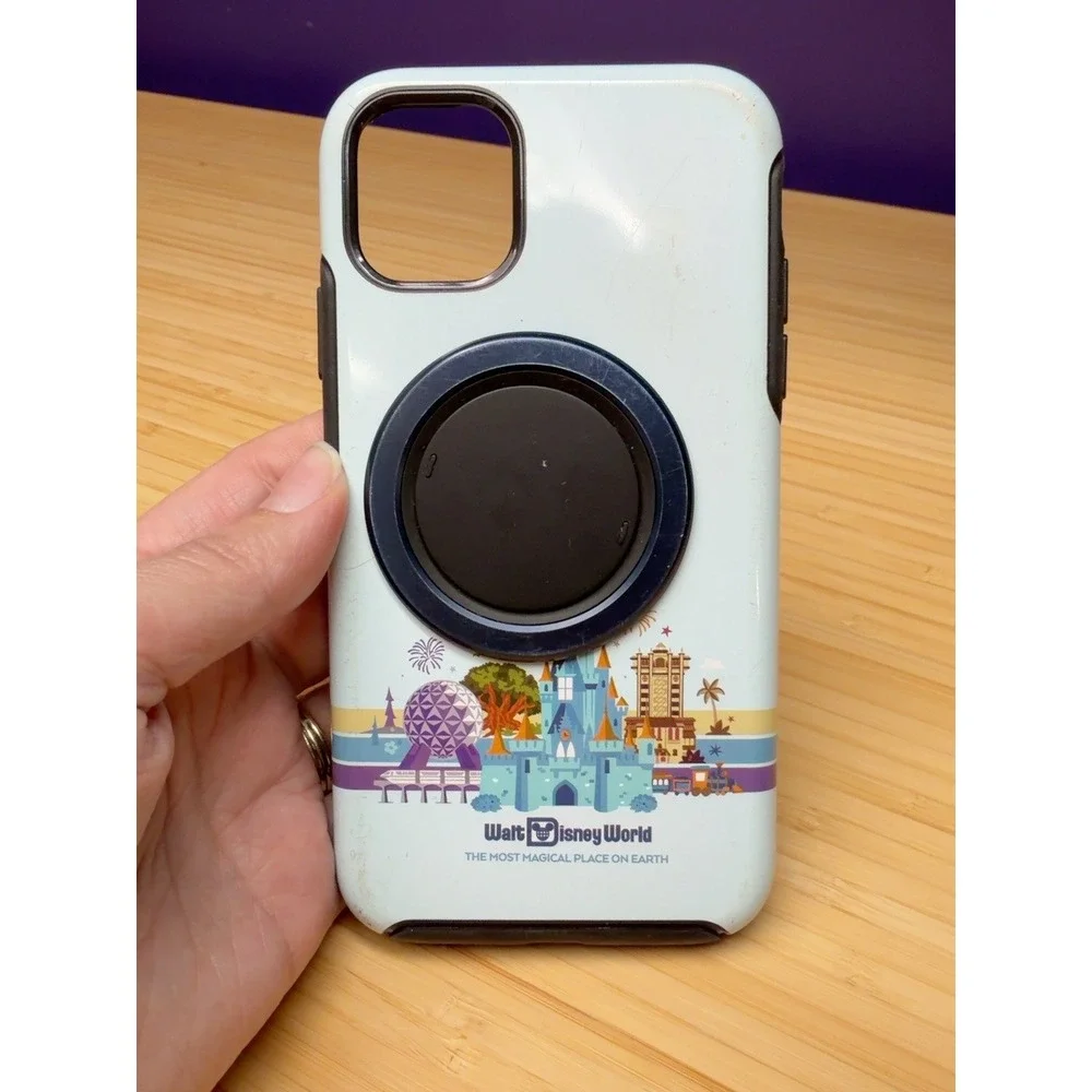 Disney World OtterBox iPhone 11 Case OhSnap Magnetic Grip Stand Parks